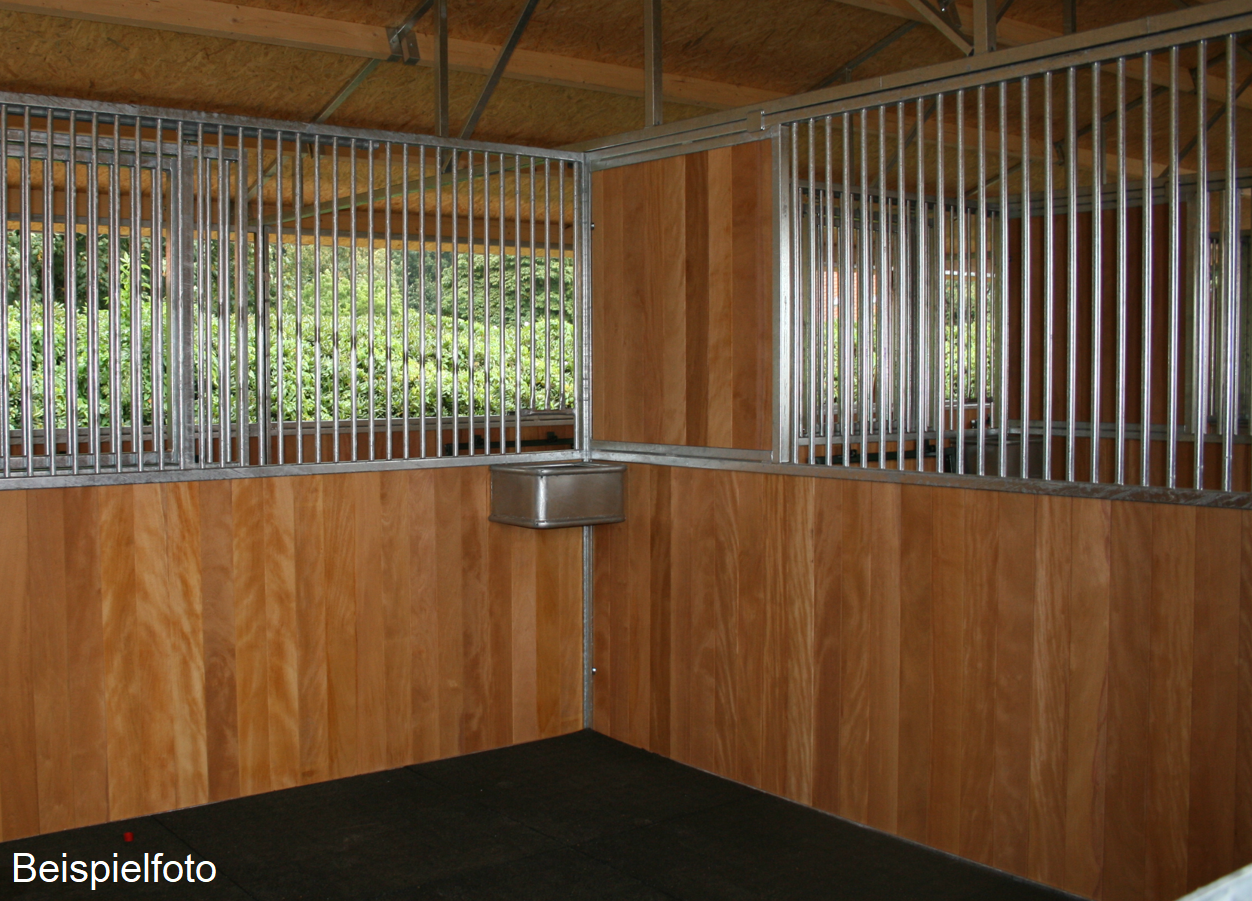 Trennwand Holz/Gitter